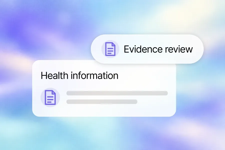 Health demands greater trust. Health information, Evidence review.